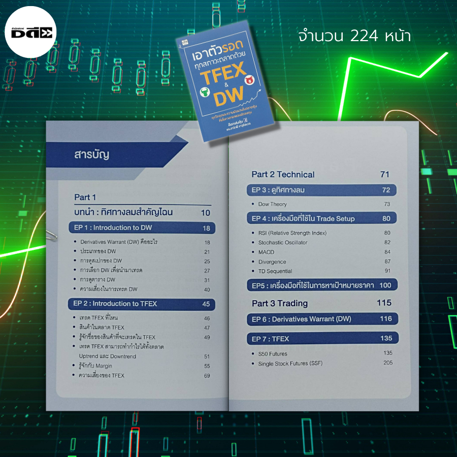 หนังสือ-เอาตัวรอด-ทุกสภาวะตลาดด้วย-tfex-amp-dw-ดร-สาริทธิ์-จารุชัยบวร-ด็อกเล่นหุ้น-การลงทุน-ตลาดหุ้น-เล่นหุ้น-การเทรด