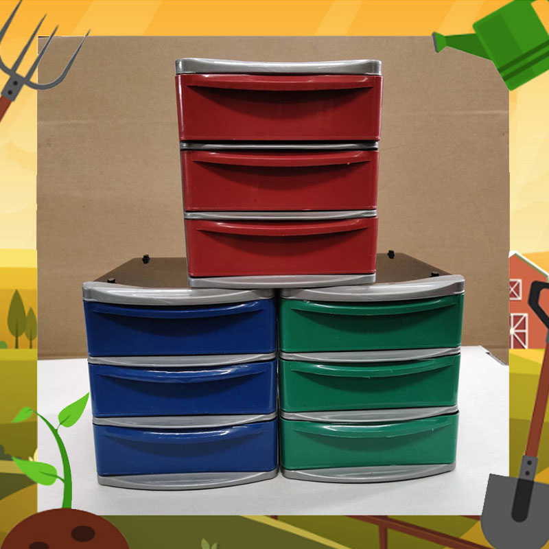 กล่องลิ้นชักมินิ-diy-กล่อง-3-ช่อง-มี-3-สี-แดง-เขียว-น้ำเงิน