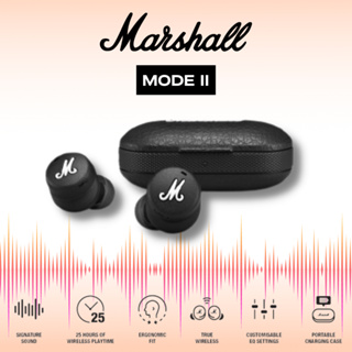 ✨พร้อมส่ง🌟 Marshall Mode II หูฟังไร้สายแบบ Ture Wireless ของแท้ ชุดหูฟังไร้สายบลูทูธ [รับประกัน 5 ปี]