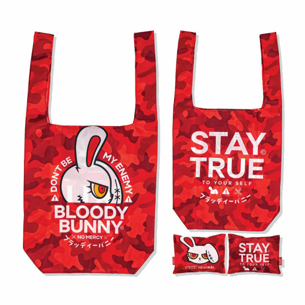 กระเป๋าพับพกพา-eco-bag-bloody-bunny-amp-friends
