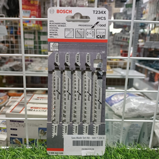 BOSCH ใบเลื่อยจิ๊กซอว์ตัดไม้  รุ่น 2608633528 #T234X (5 ใบ/แพค)