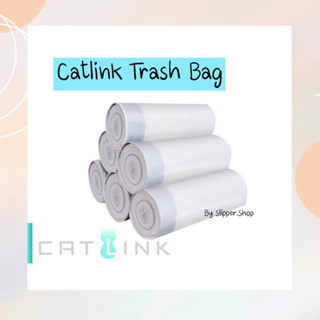 สินค้า ส่งไวมาก⚡️ถุงอึส้วมแมวCatlink มีหูรูด ม้วนละ 20ใบ ถุงขยะใส่ขี้แมว ส่งจากไทย ถุงใหญ่ หนา