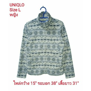 สินค้า Uniqlo jacket fleece✌เสื้อแจ็คเก็ตผ้าฟรีสมือสองสำหรับผู้หญิง
