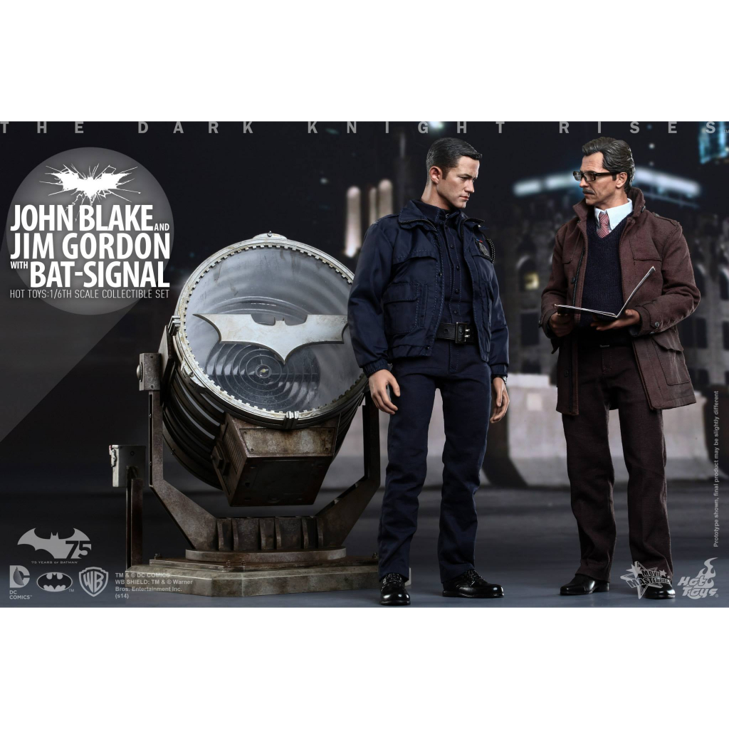 hot-toys-mms275-john-blake-and-jim-gordon-wits-bat-signal-collectible-set-the-dark-knight-rises-1-6-scale-โมเดล-ฟิกเกอร์