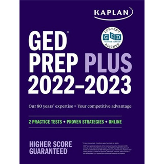 c321 GED TEST PREP PLUS 2022-2023: 2 PRACTICE TESTS + PROVEN STRATEGIES + ONLINE (KAPLAN TEST PREP) 9781506277356