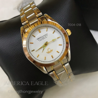 นาฬิกา America Eagle (7004-018)⌚ถูกออกแบบมาอย่างเรียบหรู ดูดี มีสไตล์ หน้าปัดดีไซต์สวย ทันสมัย ช่างทองจิวเวลรี่