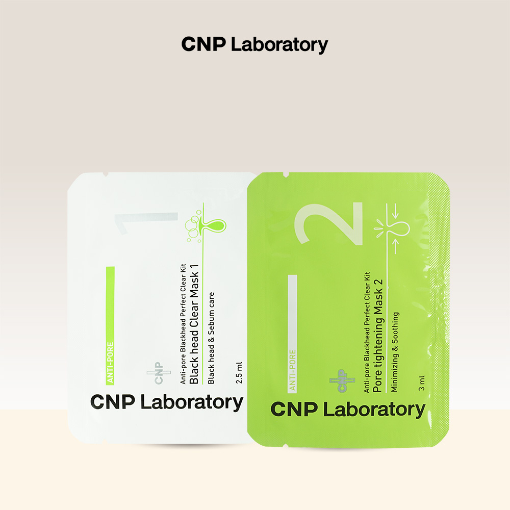 cnp-laboratory-anti-pore-black-head-clear-kit-มาส์กขจัดสิ้วเสี้ยน-สิวหัวดำที่จมูก-พร้อมแผ่นบำรุงกระชับรูขุมขน-ลดความมัน