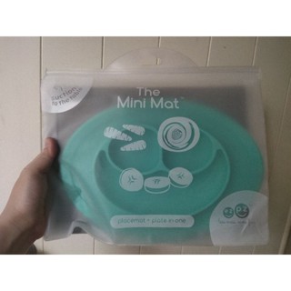 mini mat จานดูดซิลิโคน จานข้าวเด็ก จานข้าวหลุม