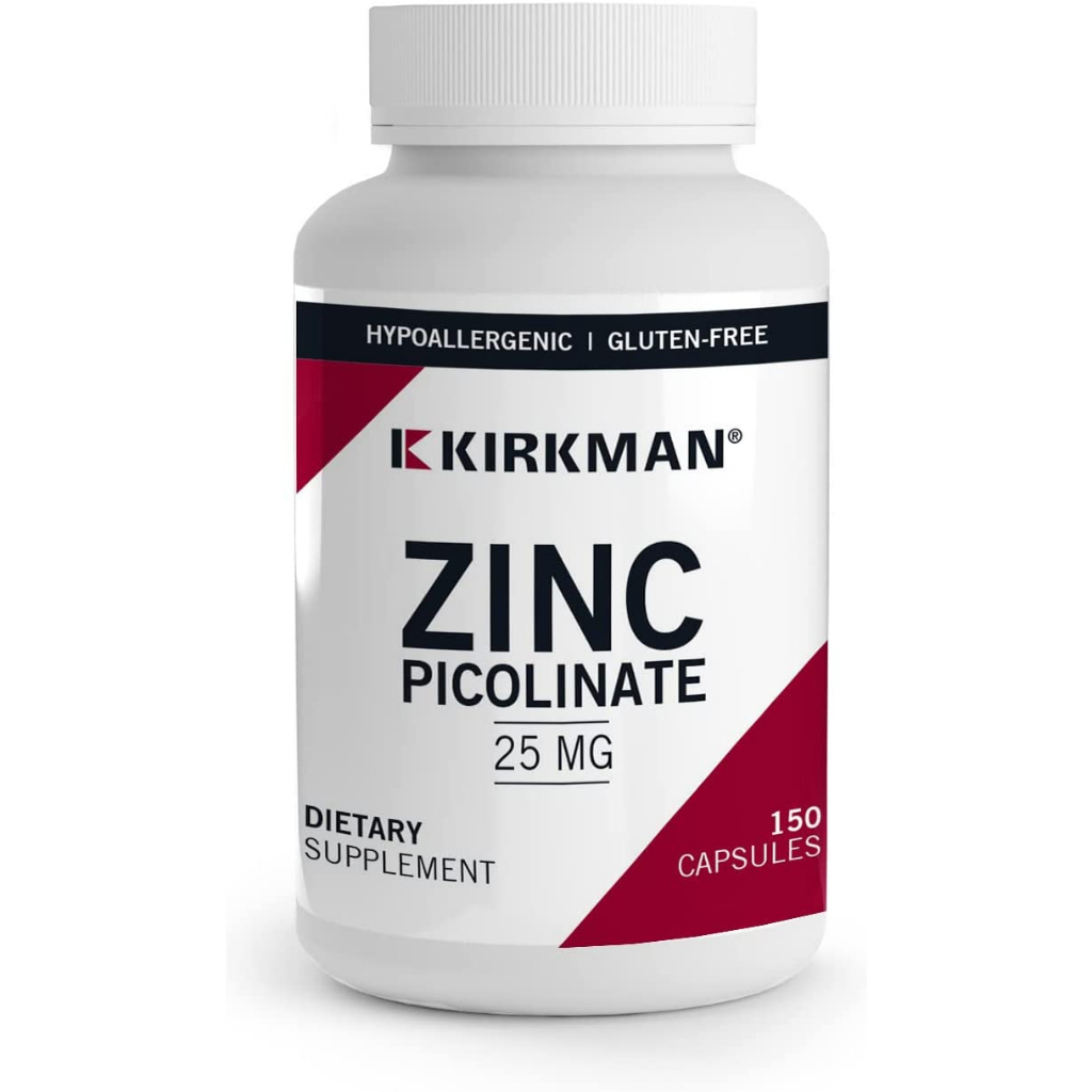 อาหารเสริม-เคิร์กแมน-kirkman-zinc-picolinate-25-mg-ปราศจากกลูเตน-ปราศจากเคซีน-แร่ธาตุ-ราคา-1-090-บาท