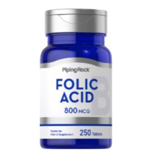 Folic Acid 800 mcg 250 tablets