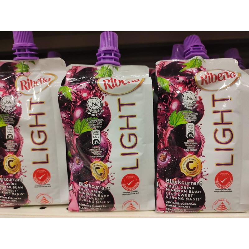 ribena-ไรบีน่า-blackcurrant-amp-strawberry-330-ml-ราคาพิเศษแพค-3-ถุง-สินค้านำเข้าจากมาเลเซีย-สินค้าพร้อมส่ง