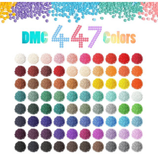 พร้อมส่งจากไทย🛍️ยกชุด คริสตัล DMC 447 สี คริสตัลเม็ดกลม เม็ดเหลี่ยม ราคาถูก คุ้มสุดๆ