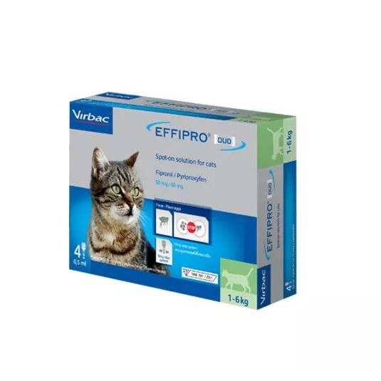 effipro-duo-spot-on-solution-for-cats-ยาหยอดแมว-เห็บ-หมัด-แมว-สำหรับแมว-บรรจุ-4-หลอด-1-กล่อง