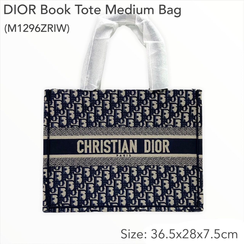 dior-medium-book-tote-bag-ของแท้-100-ส่งฟรี