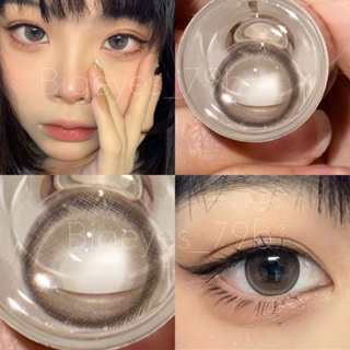 ✨ Gray ขนาดตาโต (Bigeyes)  สายตาปกติ สายตาสั้น ☀️กรองแสง uv เลนส์แท้จดทะเบียนถูกต้อง ผ่านอย.ไทย ✔️