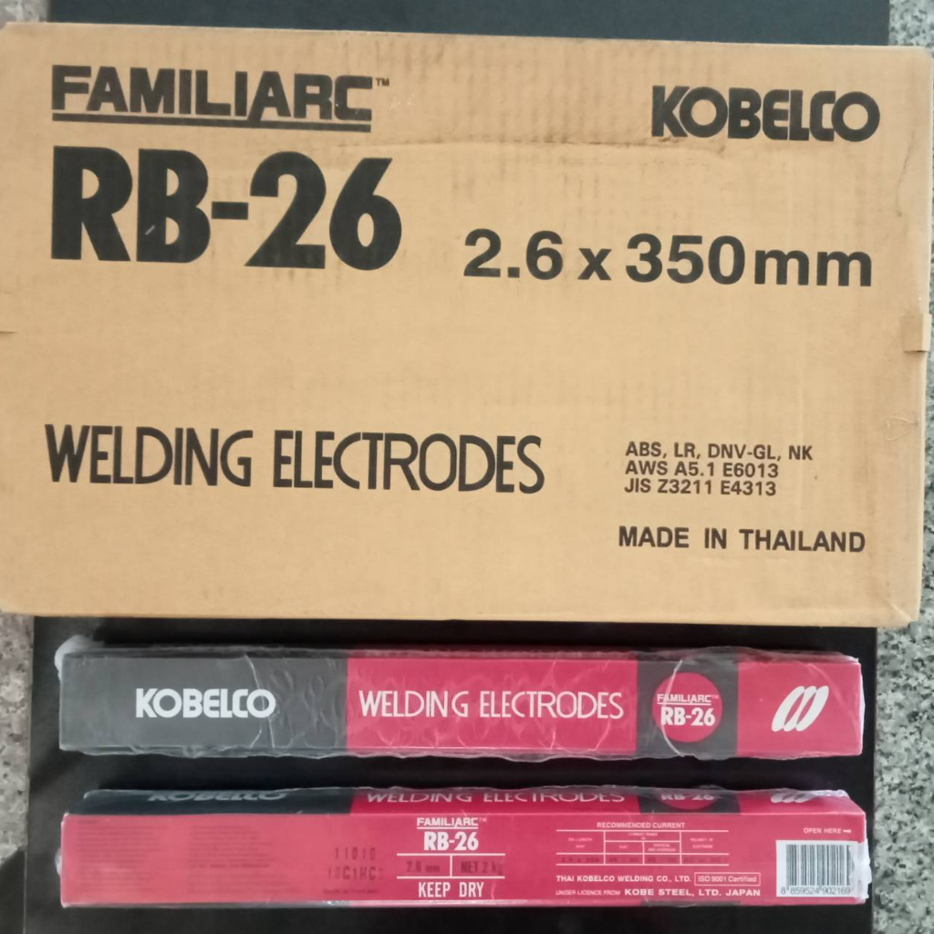 kobelco-ลวดเชื่อมเหล็กเหนียว-familiarc-rb-26-ชนิดไทเทเนียสูง-2-6x350mm