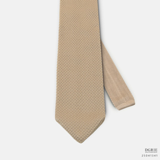 Tortilla Brown Knit 2.3/4 lnch Necktie-เนคไทสีน้ำตาลอ่อนลายถัก