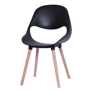 AS Furniture / EASY (อีซี่) เก้าอี้โมเดิร์นเบาะ PP ขาไม้ แข็งแรงทนทาน สินค้ามีพร้อมส่ง
