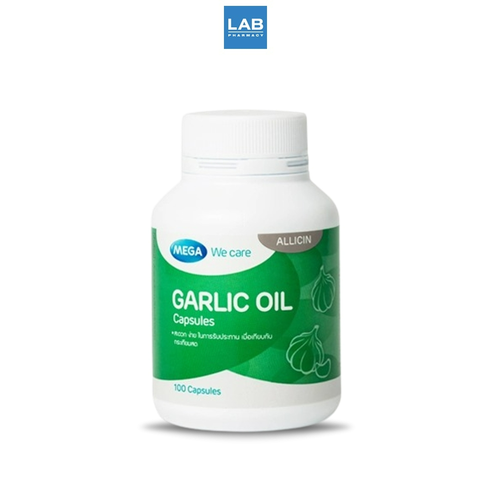 Product image Mega We Care Garlic Oil 100s - เมก้า วีแคร์ ผลิคภัณฑ์เสริมอาหารน้ำมันสกัดจากกระเทียม 1 ขวด