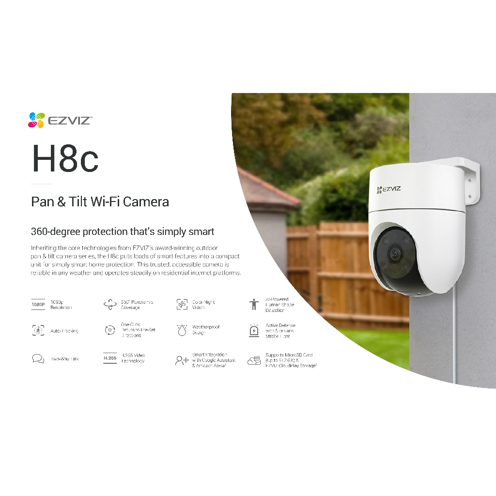 ezviz-กล้องวงจรปิด-wifi-2-ล้านพิกเซล-รุ่น-h8c-กล้องวงจรปิดภายนอกที่ตรวจจับการเคลื่อนไหวของมนุษย์ที่ทำงานด้วยai-สีขาว