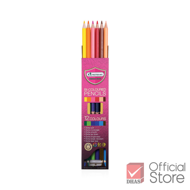 master-art-สีไม้-ดินสอสีไม้-2-หัว-12-สี-รุ่นใหม่-จำนวน-1-กล่อง