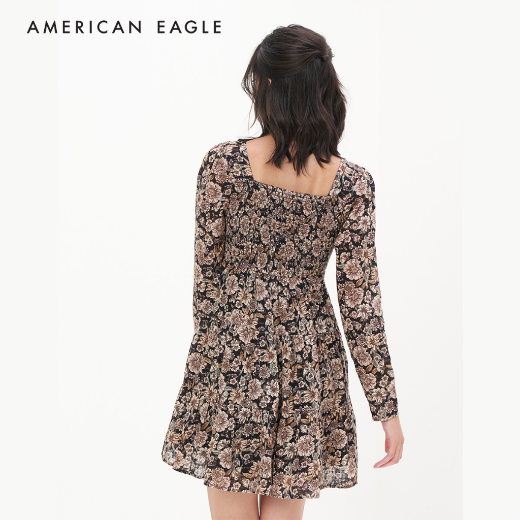 american-eagle-floral-long-sleeve-tiered-mini-dress-ชุดเดรส-ผู้หญิง-มินิ-แขนยาว-ewdr-039-6994-900