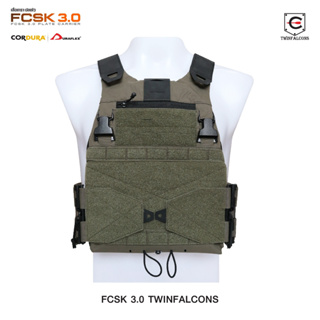 สื้อเกราะปลดไว FCSK 3.0 Plate Carrier(Twinfalcons) วัสดุผ้า Delustering Cordura 500D ใช้ดัดแปลงกับ Pouch Mag ของ MK3,MFC