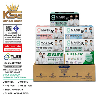 ภาพหน้าปกสินค้า[KSG Official] หน้ากากอนามัยทางการแพทย์ ระดับ 2 หนา 3 ชั้น Sugical Level 2 Face Mask 3-Layer (ยกลัง บรรจุ 20 กล่อง) ซึ่งคุณอาจชอบสินค้านี้