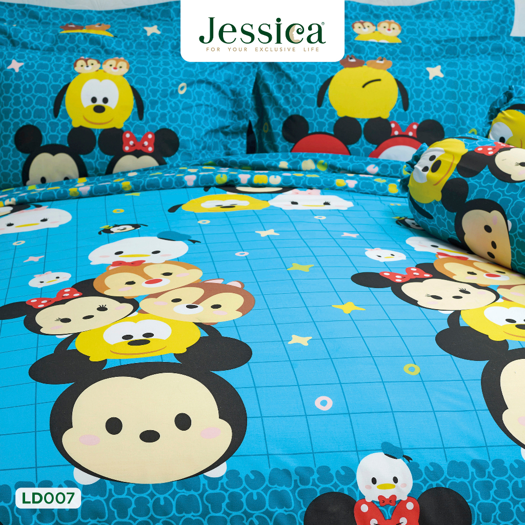 Jessica Cotton mix LD007 ชุดเครื่องนอน ผ้าปูที่นอน ผ้าห่มนวม เจสสิก้า ...