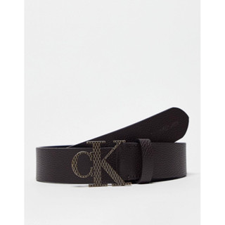 พรีออเดอร์เท่านั้น เข็มขัดหนังแท้ Calvin Klein Loho Belt สีน้ำตาล