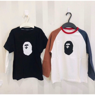 (ใส่โค้ด INCSL33 ลดเพิ่ม 50%) เสื้อแขนยาวเด็กผู้ชาย BAPE