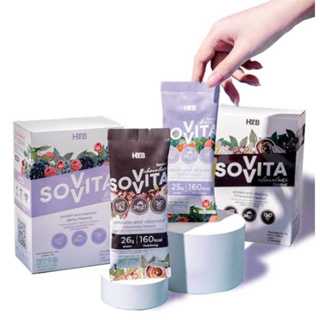สินค้า Sovita Protein&Vitamins 1กล่อง มี 7 ซอง 160 แคล/ซอง