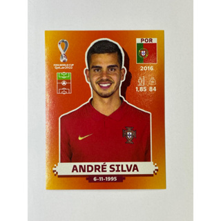 สติ๊กเกอร์สะสม Andre Silva ฟุตบอลโลก Worldcup 2022 Portugal ของสะสมทีมฟุตบอล โปรตุเกส