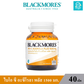 [ Exp.01/10/2024 ] Blackmores Bio C Acerola PLUS 1500 mg. - แบลคมอร์ส ไบโอ ซี อะซีโรลา พลัส 1500 มก. ขนาด 40 เม็ด/กระปุก