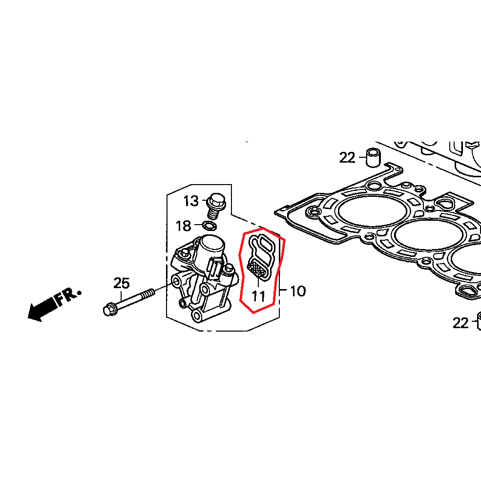 โอริงวีเทค-ไส้กรองโอริงวีเทค-spool-valve-filter-ปะเก็นโซลินอยด์วีเทค-vtec-solenoid-gasket-แท้เบิกศูนย์-honda