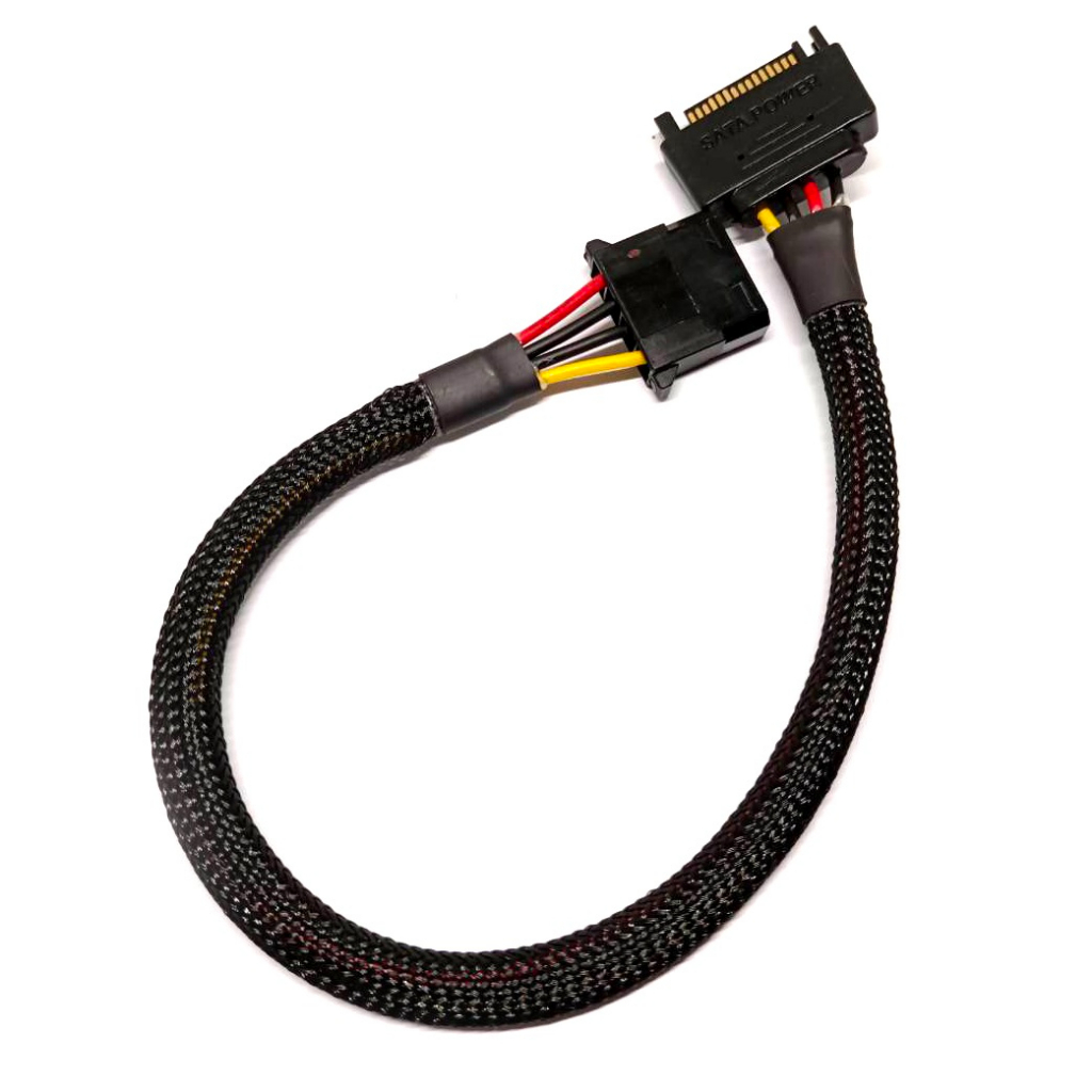 สายแปลง-สายไฟแบบ-sata-15pin-ไปเป็น-แบบ-ide-sata-15pin-male-to-molex-ide-power-adapter-cable