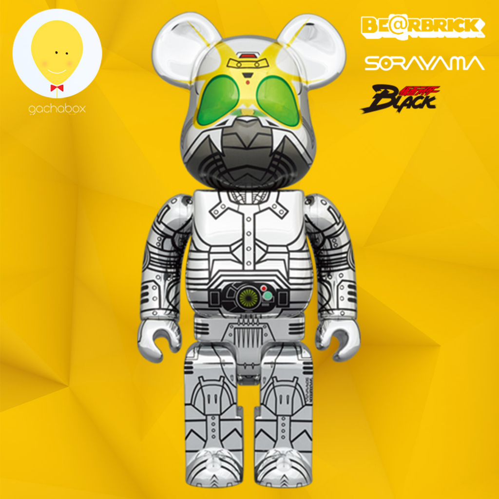 gachabox Bearbrick Shadow Moon Sorayama version 400% - แบร์บ