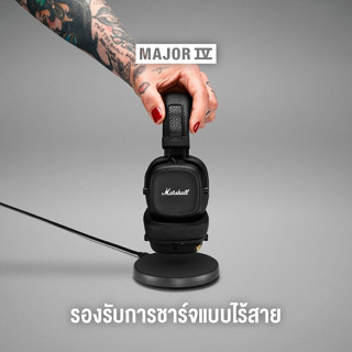 New! MARSHALL MAJOR IV BLUETOOTH BLACK - หูฟังบลูทูธ, หูฟังครอบหู, หูฟังไร้สาย