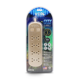 รางปลั๊กไฟ Vox City Life Series Value : CT-820 (3 เมตร)