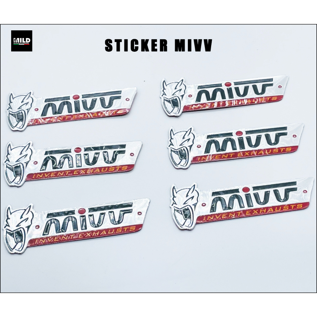 สติ๊กเกอร์ เพลทติดท่อ โลโก้ท่อ MIVV อลูมิเนียม ทนความร้อน | Shopee Thailand