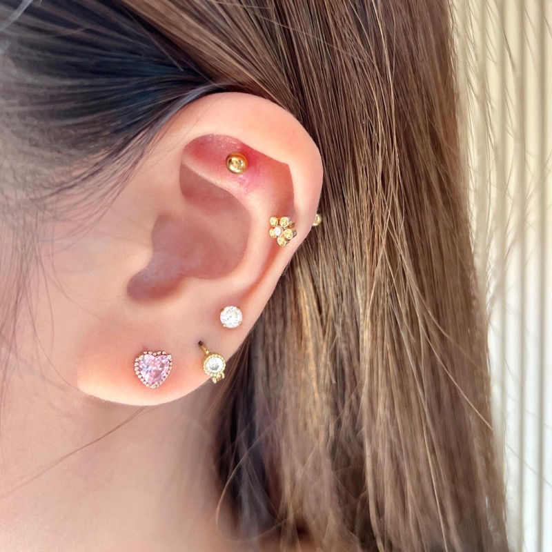 ต่างหูหัวใจ-brass-14k-julia-earrings