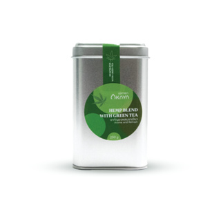 ชาเขียวข้าวคั่วกัญชง ดื่มง่าย ดับกระหาย ชุ่มคอ AKAYA H. Blend Tea With Green Tea เอกายา เฮมป์ เบลน ที (250 g)