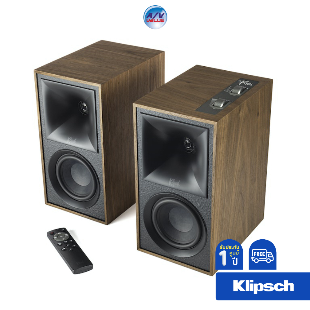 klipsch-the-fives-powered-speakers-walnut