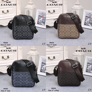 กระเป๋าสะพายข้างผู้ชาย กระเป๋าสะพายข้างcoach ไซค์9”