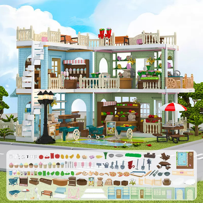 Koala Diary **กล่องบรรจุบุบ** Koala Town Doll House - Assembled House ...