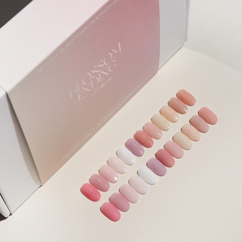 สีเจลไซรัป สีเจลสุภาพดี Yogurt Nail Spring Flower Ending 12 type Set