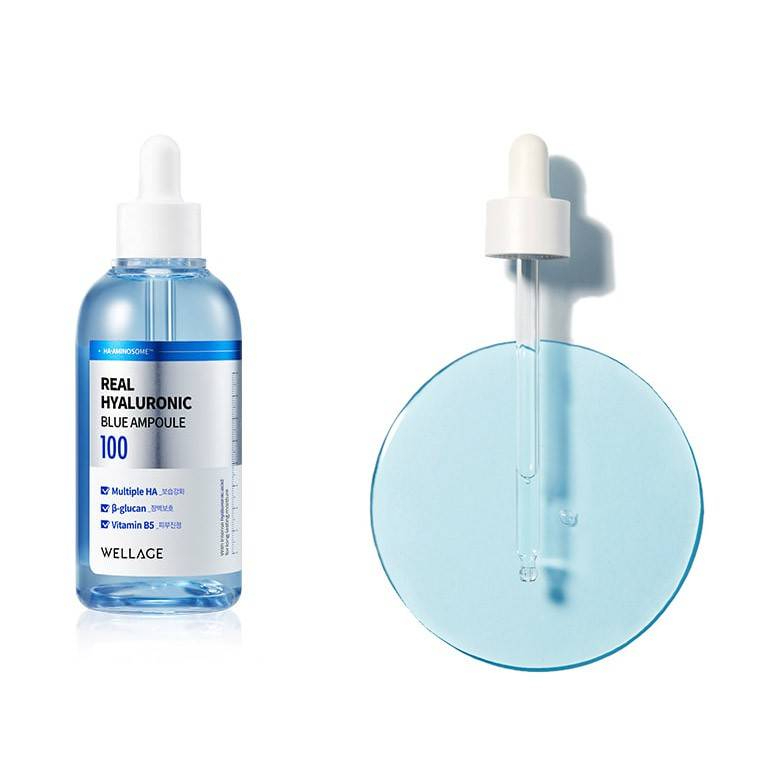 [สินค้าของแท้100% พร้อมส่ง] WELLAGE REAL HYALURONIC BLUE AMPOULE 100ml ...