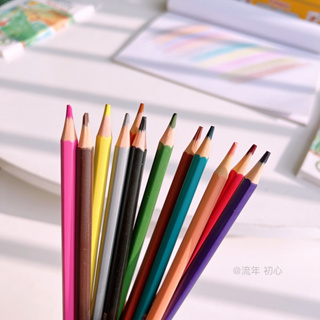 ERASABLE COLUR PENCILS ดินสอสีลบได้ วัสดุธรรมชาติ ปลอดภัยต่อเด็ก ดินสอสีลบได้ สีวาดรูป