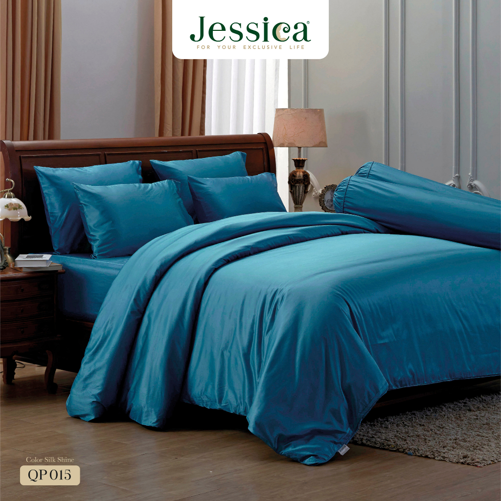 Jessica Color Silk Shine 500 เส้นด้าย QP015 ชุดเครื่องนอน ผ้าปูที่นอน ...