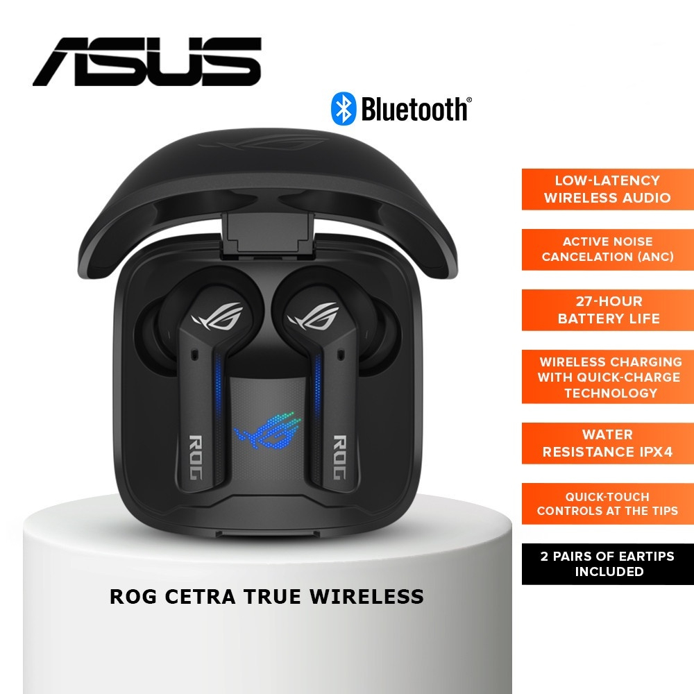 ภาพหน้าปกสินค้าโปรแรง1.1 หูฟังเกมมิ่งไร้สาย ASUS ROG CETRA TRUE WIRELESS Gaming Headphones (Low-Latency) Bluetooth Earbuds จากร้าน hardware_corner บน Shopee